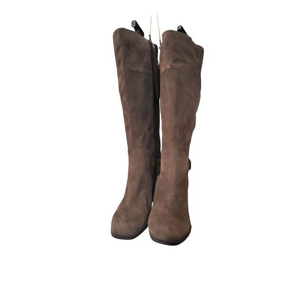 Bandolino Ollia Tall Suede Leather Block Heel Boot Women's size 9 - Picture 6 of 13